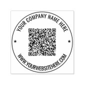 Benutzerdefinierter QR-Code und Briefmarke zur Tex Permastempel (Design)