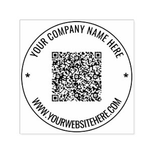 Benutzerdefinierter QR-Code und Briefmarke zur Tex Permastempel