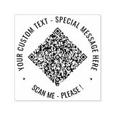 Benutzerdefinierter QR-Code und Briefmarke zur Tex Permastempel (Design)