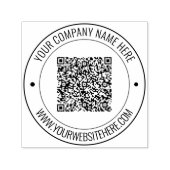 Benutzerdefinierter QR-Code und Briefmarke zur Tex Permastempel (Design)
