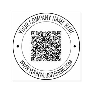 Benutzerdefinierter QR-Code und Briefmarke zur Tex Permastempel