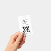 Benutzerdefinierter QR-Code und Firmenlogo hinzufü Ausweis (Handheld)