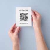 Benutzerdefinierter QR-Code und Flyer für Textwerb (Gruppe)