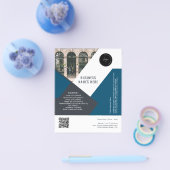 Benutzerdefinierter QR-Code und Foto Einfach Beruf Flyer (Einzeln)