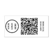 Benutzerdefinierter QR-Code und Gummistempel mit F (Prägung)
