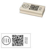 Benutzerdefinierter QR-Code und Gummistempel mit F (Stempel)