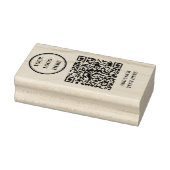 Benutzerdefinierter QR-Code und Gummistempel mit F (Stempel)