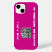 Benutzerdefinierter QR-Code und iPhone Case Wählen (Rückseite)