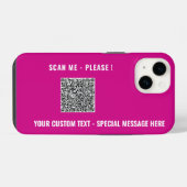 Benutzerdefinierter QR-Code und iPhone Case Wählen Hülle (Rückseite (Horizontal))
