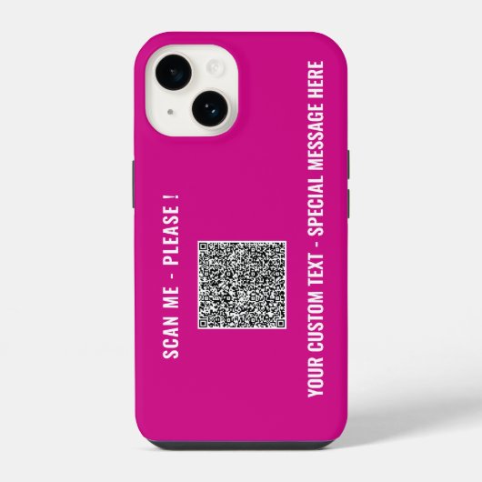 Benutzerdefinierter QR-Code und iPhone Case Wählen Hülle (Rückseite)
