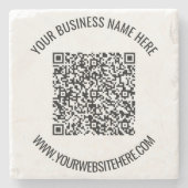 Benutzerdefinierter QR-Code und Personalisierter T Steinuntersetzer (Vorderseite)