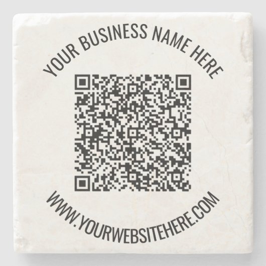 Benutzerdefinierter QR-Code und Personalisierter T Steinuntersetzer (Vorderseite)