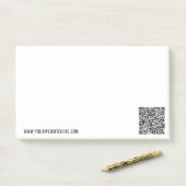 Benutzerdefinierter QR-Code und Post-it®-Hinweise Post-it Klebezettel (Auf Schreibtisch)