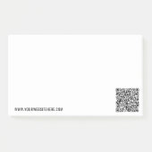 Benutzerdefinierter QR-Code und Post-it®-Hinweise Post-it Klebezettel (Vorderseite)