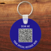 Benutzerdefinierter QR-Code und Schlüsselanhänger (Rückseite)