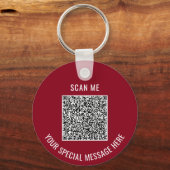 Benutzerdefinierter QR-Code und Schlüsselanhänger (Vorderseite)