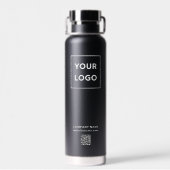 Benutzerdefinierter QR-Code und Text auf 2 Seiten Trinkflasche (Rückseite)