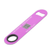 Benutzerdefinierter QR-Code und Text Bar Key Farbe (Vorderseite Schrägansicht)