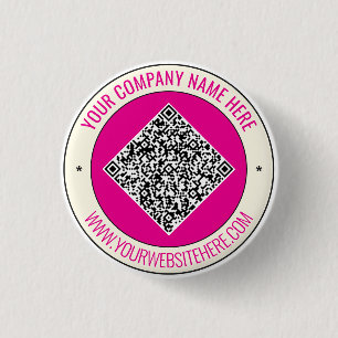 Benutzerdefinierter QR-Code und Text Branded Butto Button