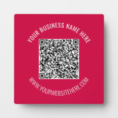 Benutzerdefinierter QR-Code und Text-Business-Eben Fotoplatte (Vorderseite)