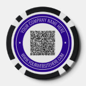 Benutzerdefinierter QR-Code und Text-Chips für Ihr Pokerchips (Rückseite)