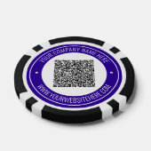Benutzerdefinierter QR-Code und Text-Chips für Ihr Pokerchips (Einzeln)