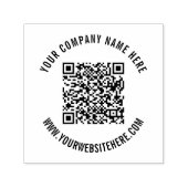 Benutzerdefinierter QR-Code und Text für Ihre Brie Permastempel (Design)