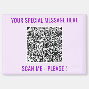 Benutzerdefinierter QR-Code und Text Magnet Person