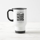 Benutzerdefinierter QR-Code und Text - Modernes Ge Reisebecher (Links)