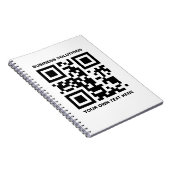 Benutzerdefinierter QR-Code und Text Notizblock (Rechte Seite)