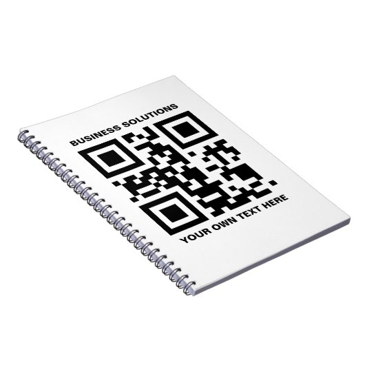 Benutzerdefinierter QR-Code und Text Notizblock (Rechte Seite)