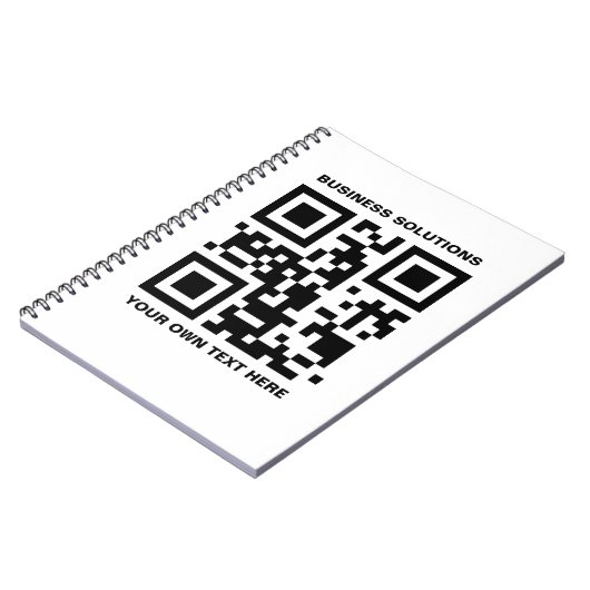 Benutzerdefinierter QR-Code und Text Notizblock (Linke Seite)