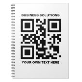 Benutzerdefinierter QR-Code und Text Notizblock (Vorderseite)