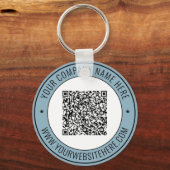 Benutzerdefinierter QR-Code und Text-Schlüsselanhä Schlüsselanhänger (Vorderseite)