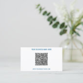 Benutzerdefinierter QR-Code und Text Visitenkarte (Stehend Vorderseite)