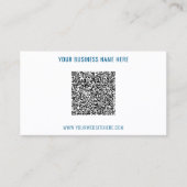 Benutzerdefinierter QR-Code und Text Visitenkarte (Vorderseite)