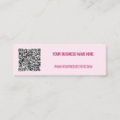 Benutzerdefinierter QR-Code und Text-Visitenkarte Mini Visitenkarte (Vorderseite)