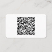 Benutzerdefinierter QR-Code und Text-Visitenkarte  Visitenkarte (Rückseite)