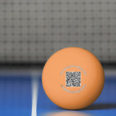 Benutzerdefinierter QR-Code und Text-Werbepong-Bal Tischtennisball (Netto)