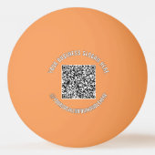 Benutzerdefinierter QR-Code und Text-Werbepong-Bal Tischtennisball (Rückseite)