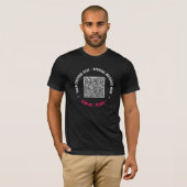 Benutzerdefinierter QR-Code und Textpasswort für I T-Shirt (Vorne ganz)