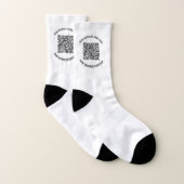 Benutzerdefinierter QR-Code und Textsocken - Wähle Socken (Paar)