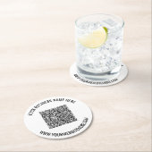 Benutzerdefinierter QR-Code und Untersetzer für Te (Vor Ort)