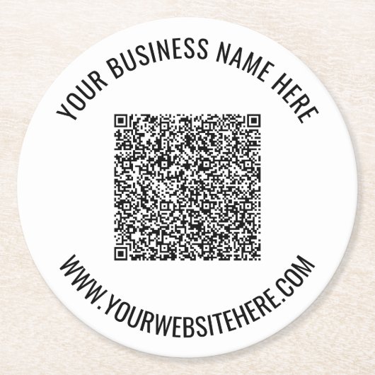 Benutzerdefinierter QR-Code und Untersetzer für Te (Vorderseite)