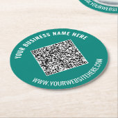 Benutzerdefinierter QR-Code und Untersetzer für Te (Angewinkelt)