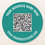 Benutzerdefinierter QR-Code und Untersetzer für Te (Vorderseite)