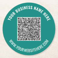 Benutzerdefinierter QR-Code und Untersetzer für Te