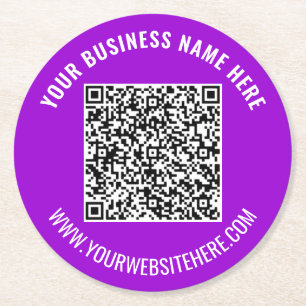 Benutzerdefinierter QR-Code und Untersetzer für Te