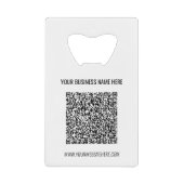 Benutzerdefinierter QR-Code und Vorlage für den Fl Geldbeutel Flaschenöffner (Vorderseite)