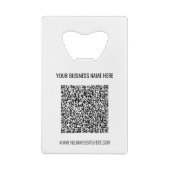 Benutzerdefinierter QR-Code und Vorlage für den Fl Geldbeutel Flaschenöffner (Rückseite)